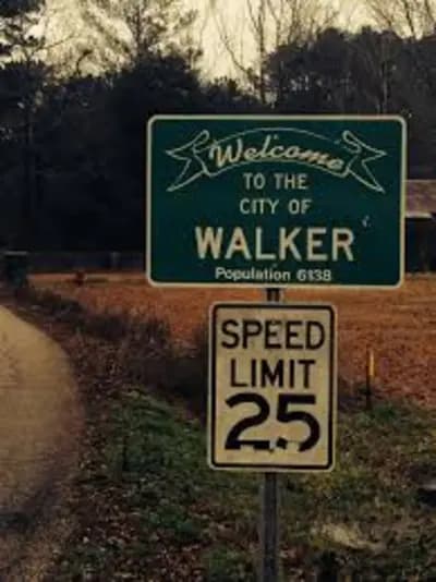 Welcome to the City of Walker, Louisiana road sign